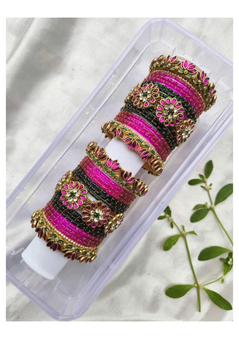 JADU (Pink with Bottle green)