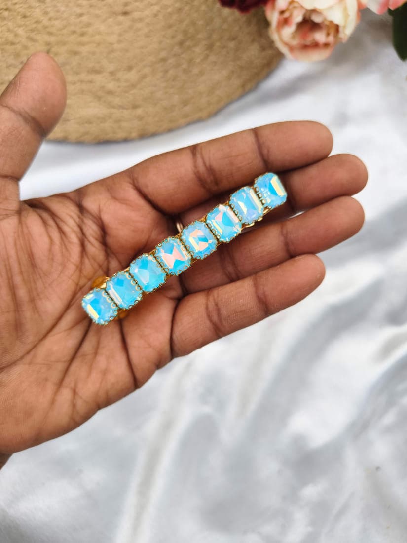 Rectangle Crystal (candy skyblue)